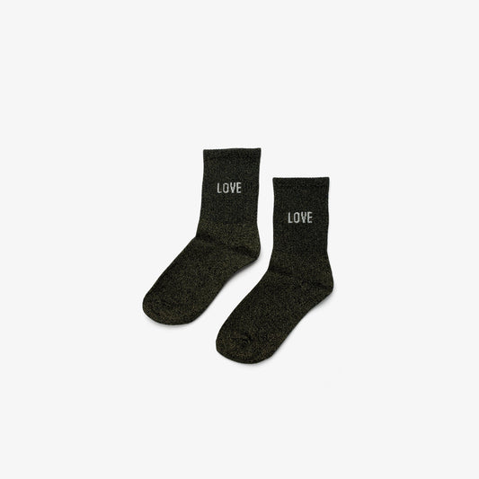 Socken - Love Glitzer