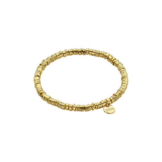 Armband aus flachen Perlen