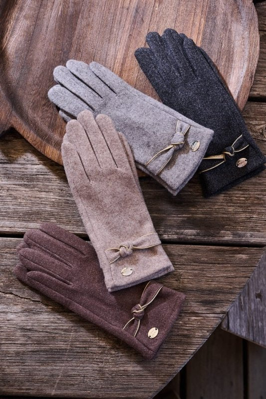 Stilvolle Handschuhe mit Knotendetail  in tollen Farben