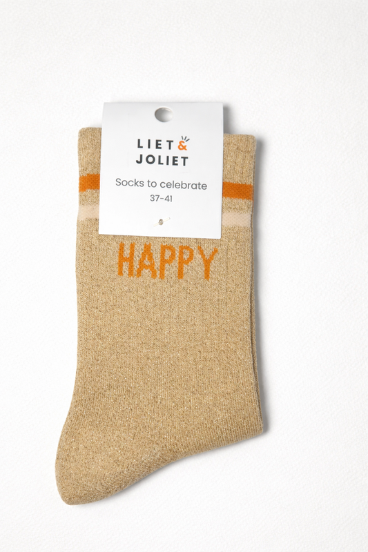 Socken - Happy Glitzer