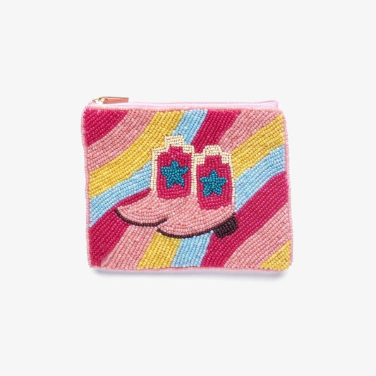 "Cowboy" Perlenbesticktes Coin Purse
