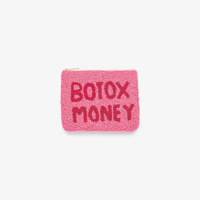 "BOTOX MONEY" Perlenbesticktes Coin Purse