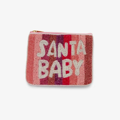 "Santa Baby" Perlenbesticktes Coin Purse CHRISTMAS COLLECTION
