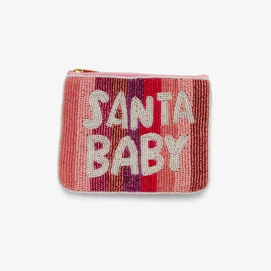 "Santa Baby" Perlenbesticktes Coin Purse CHRISTMAS COLLECTION
