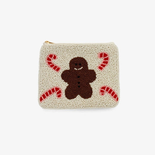 "Lebkuchenmann" Perlenbesticktes Coin Purse CHRISTMAS COLLECTION