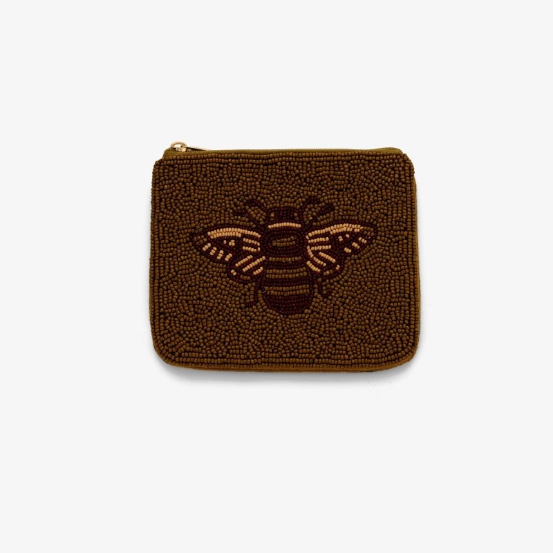 Biene Perlenbesticktes Coin Purse