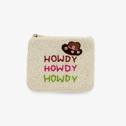 "Howdy Cowboy" Perlenbesticktes Coin Purse