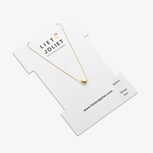Feine Herz-Halskette – Edelstahl in Goldoptik