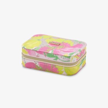 Kompaktes Schmuckkästchen für unterwegs groß Floral