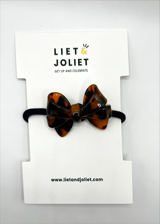 Haargummi mit Scheife braun